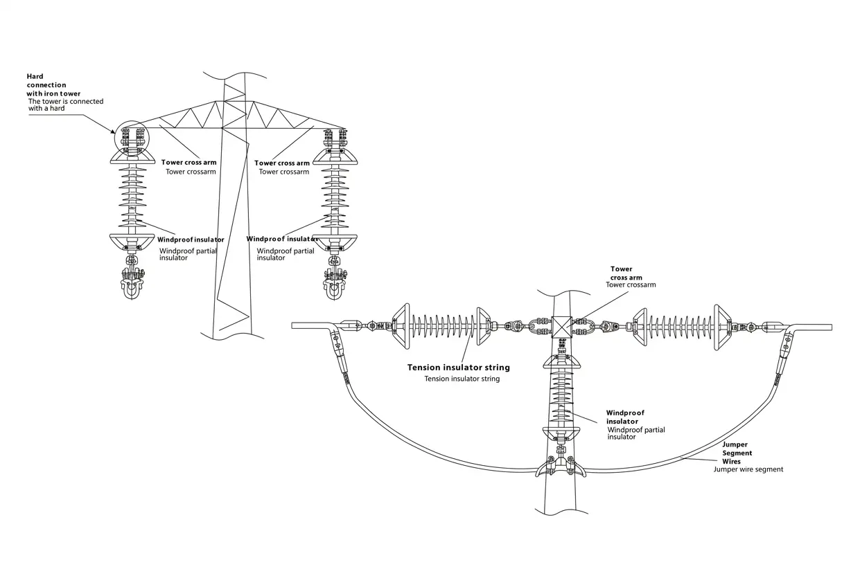 Composite Wind-Resistant Suspension Insulator dimension