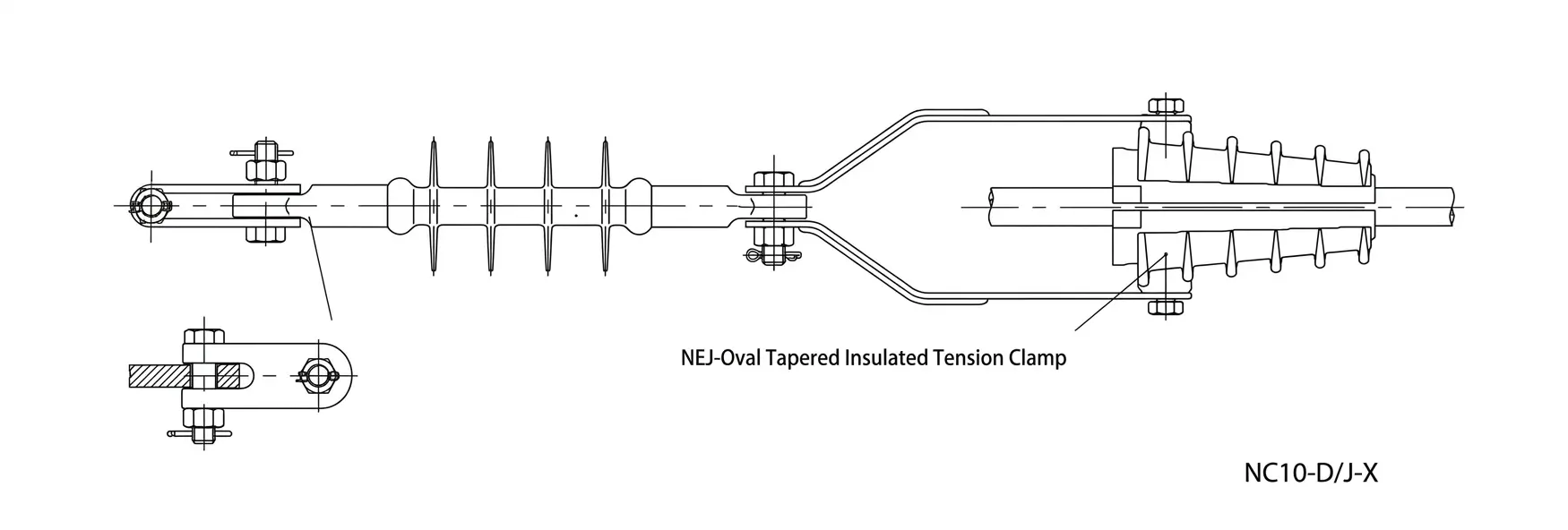 High-Voltage-Composite-Strain-Insulator-String-dimension-1