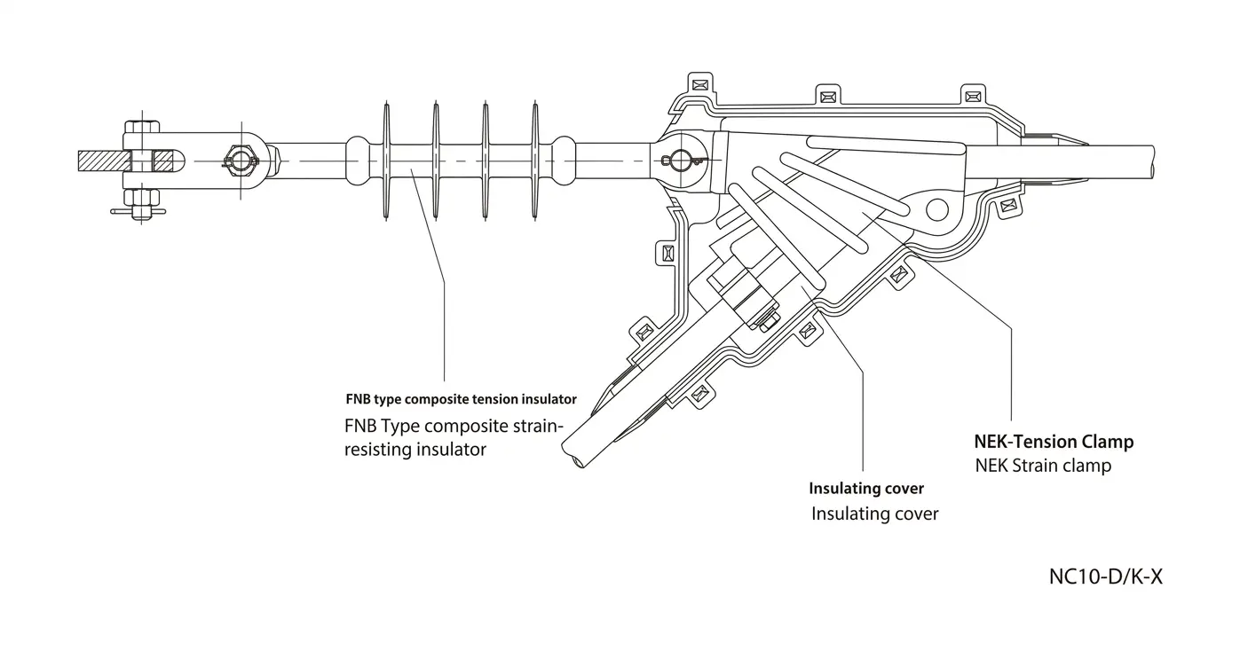 High-Voltage-Composite-Strain-Insulator-String-dimension-3